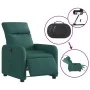 Sillón reclinable eléctrico tela verde oscuro de , Sillones - Ref: Foro24-3206687, Precio: 244,04 €, Descuento: %
