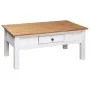 White Panama style pine wood coffee table 100x60x45 cm by vidaXL, Coffee table - Ref: Foro24-282684, Price: 139,72 €, Discoun...