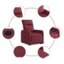 Red fabric liftable recliner armchair by , Armchairs - Ref: Foro24-3206702, Price: 249,97 €, Discount: %