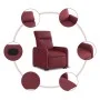 Red fabric liftable recliner armchair by , Armchairs - Ref: Foro24-3206702, Price: 264,63 €, Discount: %