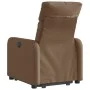 Sillón eléctrico reclinable elevable de tela marrón de , Sillones - Ref: Foro24-3206721, Precio: 307,44 €, Descuento: %