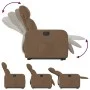 Sillón eléctrico reclinable elevable de tela marrón de , Sillones - Ref: Foro24-3206721, Precio: 307,44 €, Descuento: %