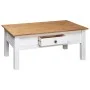 White Panama style pine wood coffee table 100x60x45 cm by vidaXL, Coffee table - Ref: Foro24-282684, Price: 139,72 €, Discoun...