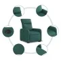 Dark Green Fabric Electric Liftable Recliner Chair by , Armchairs - Ref: Foro24-3206723, Price: 331,32 €, Discount: %