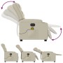 Cremefarbener elektrisch verstellbarer Massagesessel aus Kunstleder von , Sessel - Ref: Foro24-3206548, Preis: 300,67 €, Raba...
