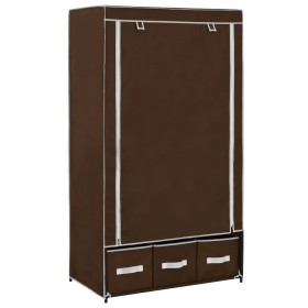 Armario de tela marrón 87x49x159 cm de vidaXL, Armarios roperos - Ref: Foro24-282458, Precio: 46,71 €, Descuento: %