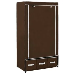 Stoffschrank braun 87x49x159 cm von vidaXL, Kleiderschränke - Ref: Foro24-282458, Preis: 45,71 €, Rabatt: %