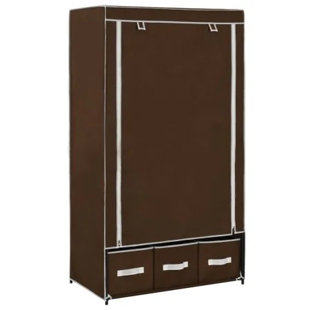 Stoffschrank braun 87x49x159 cm von vidaXL, Kleiderschränke - Ref: Foro24-282458, Preis: 46,84 €, Rabatt: %