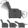 Sillón reclinable elevable eléctrico de cuero sintético gris de , Sillones - Ref: Foro24-3206562, Precio: 356,33 €, Descuento: %