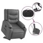 Sillón reclinable elevable eléctrico de cuero sintético gris de , Sillones - Ref: Foro24-3206562, Precio: 356,33 €, Descuento: %