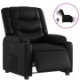 Sillón reclinable eléctrico de cuero sintético negro de , Sillones - Ref: Foro24-3206543, Precio: 279,62 €, Descuento: %