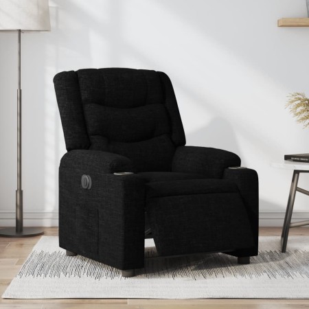 Sillón reclinable eléctrico de tela negro de , Sillones - Ref: Foro24-3206569, Precio: 262,56 €, Descuento: %