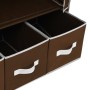 Stoffschrank braun 87x49x159 cm von vidaXL, Kleiderschränke - Ref: Foro24-282458, Preis: 46,71 €, Rabatt: %