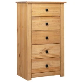 Solid pine wood sideboard in Panama style 46x40x89 cm by vidaXL, Sideboards - Ref: Foro24-282649, Price: 127,51 €, Discount: %