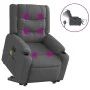 Sillón de masaje eléctrico reclinable elevable tela gris oscuro de , Sillones - Ref: Foro24-3206583, Precio: 448,96 €, Descue...