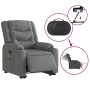 Anhebbarer elektrischer Massagesessel aus dunkelgrauem Stoff von , Sessel - Ref: Foro24-3206583, Preis: 408,51 €, Rabatt: %