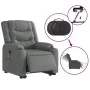 Sillón de masaje eléctrico reclinable elevable tela gris oscuro de , Sillones - Ref: Foro24-3206583, Precio: 448,96 €, Descue...