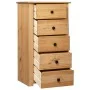 Solid pine wood sideboard in Panama style 46x40x89 cm by vidaXL, Sideboards - Ref: Foro24-282649, Price: 127,51 €, Discount: %