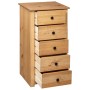 Solid pine wood sideboard in Panama style 46x40x89 cm by vidaXL, Sideboards - Ref: Foro24-282649, Price: 122,78 €, Discount: %
