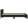 Bettgestell mit schwarzem Kopfteil 180x200 cm von , Betten und Lattenroste - Ref: Foro24-3207463, Preis: 210,14 €, Rabatt: %