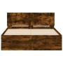 Bettgestell mit Kopfteil aus Räuchereiche 120x200 cm von , Betten und Lattenroste - Ref: Foro24-3207494, Preis: 149,21 €, Rab...