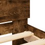Bettgestell mit Kopfteil aus Räuchereiche 120x200 cm von , Betten und Lattenroste - Ref: Foro24-3207494, Preis: 149,21 €, Rab...