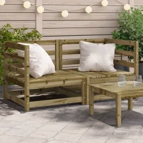 Garden corner sofas 2 units impregnated pine wood 70x70x67cm by , Modular outdoor sofas - Ref: Foro24-837913, Price: 133,56 €...