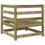 Garten-Ecksofas 2 Einheiten aus imprägniertem Kiefernholz 70x70x67cm von , Modulare Sofas für den Außenbereich - Ref: Foro24-...