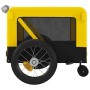 Remolque bicicleta mascotas hierro tela Oxford amarillo negro