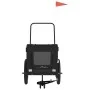 Remolque de bicicleta mascotas hierro tela Oxford negro de , Cochecitos para mascotas - Ref: Foro24-93947, Precio: 131,67 €, ...