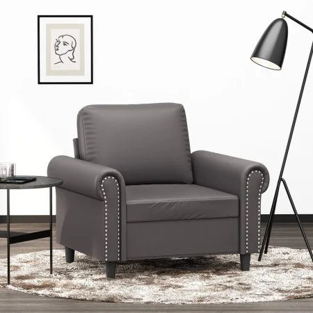 Gray synthetic leather armchair 60 cm by , Sofas - Ref: Foro24-359496, Price: 155,26 €, Discount: %