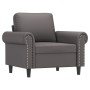 Grauer Kunstledersessel 60 cm von , Sofas - Ref: Foro24-359496, Preis: 157,59 €, Rabatt: %