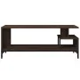 Mueble de TV madera de ingeniería y acero marrón 102x40x41 cm de , Muebles TV - Ref: Foro24-842415, Precio: 52,44 €, Descuent...