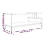 Mueble de TV madera de ingeniería y acero marrón 102x40x41 cm de , Muebles TV - Ref: Foro24-842415, Precio: 52,44 €, Descuent...