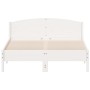 Bed frame with white pine wood headboard 120x200 cm by , Beds and slatted bases - Ref: Foro24-842599, Price: 129,72 €, Discou...