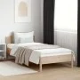 Bed frame with solid pine wood headboard 100x200 cm by , Beds and slatted bases - Ref: Foro24-842614, Price: 113,68 €, Discou...