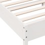 Bettgestell mit Kopfteil aus weißem Kiefernholz, 90 x 190 cm von , Betten und Lattenroste - Ref: Foro24-842623, Preis: 96,17 ...