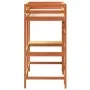 Loft bed with solid pine wood desk in brown 80x200 cm by , Beds and slatted bases - Ref: Foro24-842857, Price: 208,68 €, Disc...