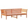 Wax brown solid pine wood sofa bed 80x200 cm by , Beds and slatted bases - Ref: Foro24-842869, Price: 117,30 €, Discount: %