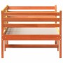 Wax brown solid pine wood sofa bed 80x200 cm by , Beds and slatted bases - Ref: Foro24-842869, Price: 117,30 €, Discount: %