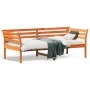 Wachsbraunes Schlafsofa aus massivem Kiefernholz, 90 x 190 cm von , Betten und Lattenroste - Ref: Foro24-842881, Preis: 116,8...