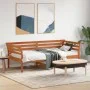 Wachsbraunes Schlafsofa aus massivem Kiefernholz, 90 x 190 cm von , Betten und Lattenroste - Ref: Foro24-842881, Preis: 116,8...
