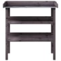 Pflanzentisch mit Regalen aus grauem Tannenholz 78x38x82,5 cm von , Topfständer - Ref: Foro24-156354, Preis: 62,47 €, Rabatt: %