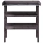 Plant table with shelves gray fir wood 78x38x82.5 cm by , Pot stands - Ref: Foro24-156354, Price: 91,63 €, Discount: %