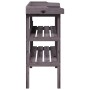 Pflanzentisch mit Regalen aus grauem Tannenholz 78x38x82,5 cm von , Topfständer - Ref: Foro24-156354, Preis: 62,47 €, Rabatt: %