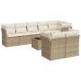 9-piece garden sofa set with beige synthetic rattan cushions by , Garden sets - Ref: Foro24-3217918, Price: 611,56 €, Discoun...