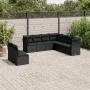 8-piece garden sofa set and black synthetic rattan cushions by , Garden sets - Ref: Foro24-3217835, Price: 601,08 €, Discount: %
