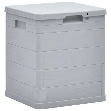 Garden storage box 90 L light gray by vidaXL, Outdoor storage boxes - Ref: Foro24-45683, Price: 45,41 €, Discount: %