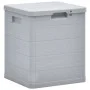 Garden storage box 90 L light gray by vidaXL, Outdoor storage boxes - Ref: Foro24-45683, Price: 45,41 €, Discount: %