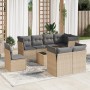 9-piece garden sofa set with beige synthetic rattan cushions by , Garden sets - Ref: Foro24-3217939, Price: 543,10 €, Discoun...